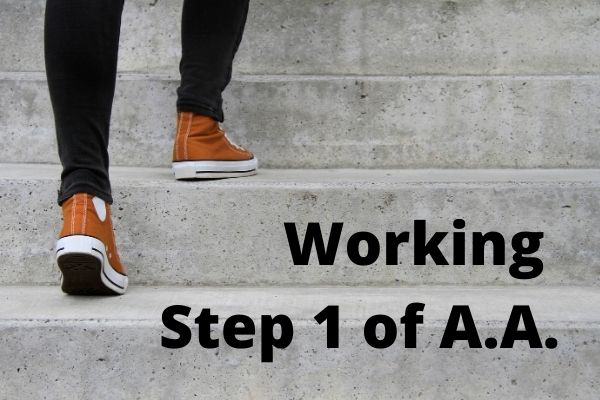 alcoholics anonymous step 1